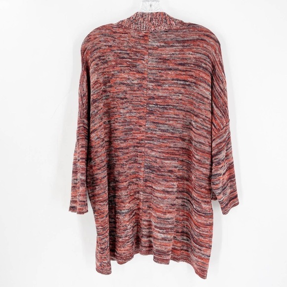 Pure Jill Campari Marled V-Neck Pullover Knit Top Red - Picture 6 of 8